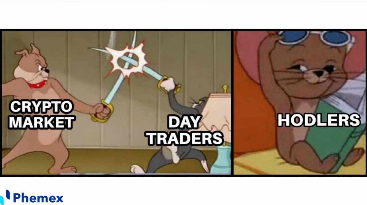 DAY TRADERS 😠 

HODLERS 😎

Which one are you? 🗯️ 

#Phemex #Crypto #cryptocurrency #trader #Bitcoin #BTC #coin