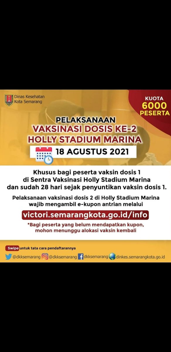 extreme4jc's tweet photo. @hendrarprihadi sugeng ndalu pak.. Badhe lapor pak.. Untuk vaksin 2 dpt info hrs daftar dulu, tp saat mau daftar ternyata system web nya masih perbaikan.. Mohon di bantu pak njih ☺🙏 https://t.co/d3h8kb1pWi