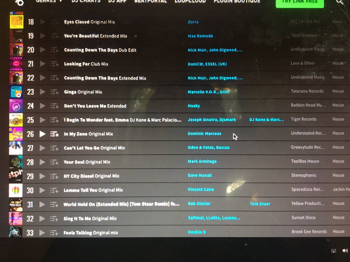 dominicmarceux's tweet image. #26 on the @beatport House Hype 100 !!!!!! @UnderstatedRec