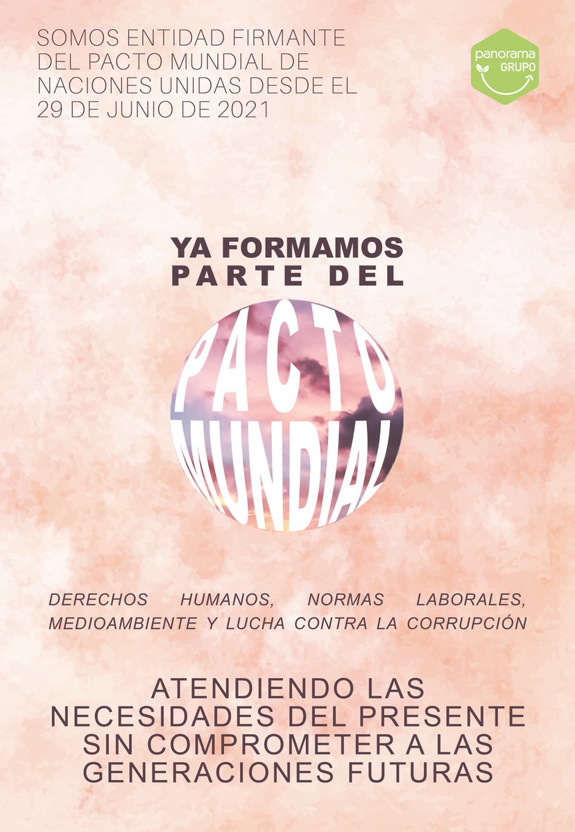 grupopanorama.es

#PactoMundial #UNGlobalCompact #responsabilidadsocialcorporativa #rsc #grupopanorama