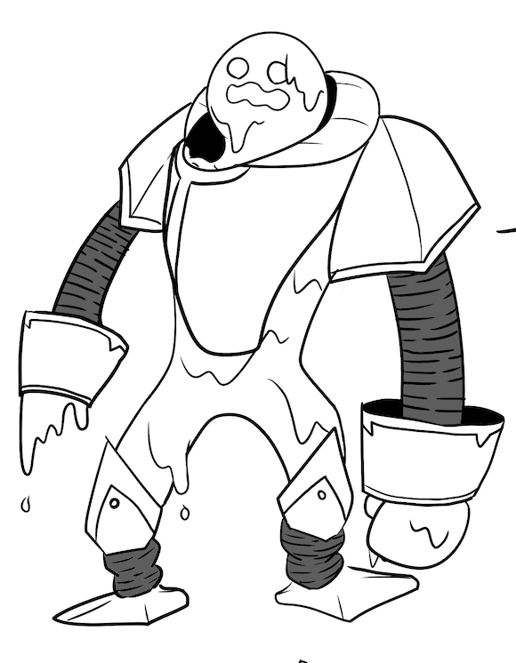 スライム（人型）
＃イラスト
＃イラスト好きと繋がりたい 
＃1日1オリジナルキャラ