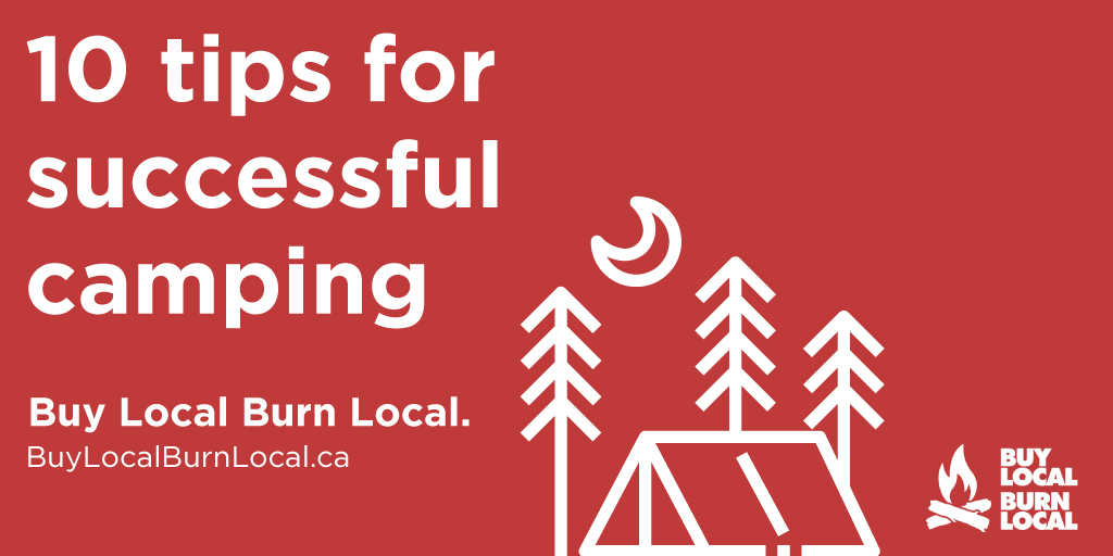 CanadaInvasives's tweet image. Here’s 10 tips for a great tent camping experience. bit.ly/3s0UrEc When you go out buy local, burn local firewood. #camping #BuyLocalBurnLocal #CampFire