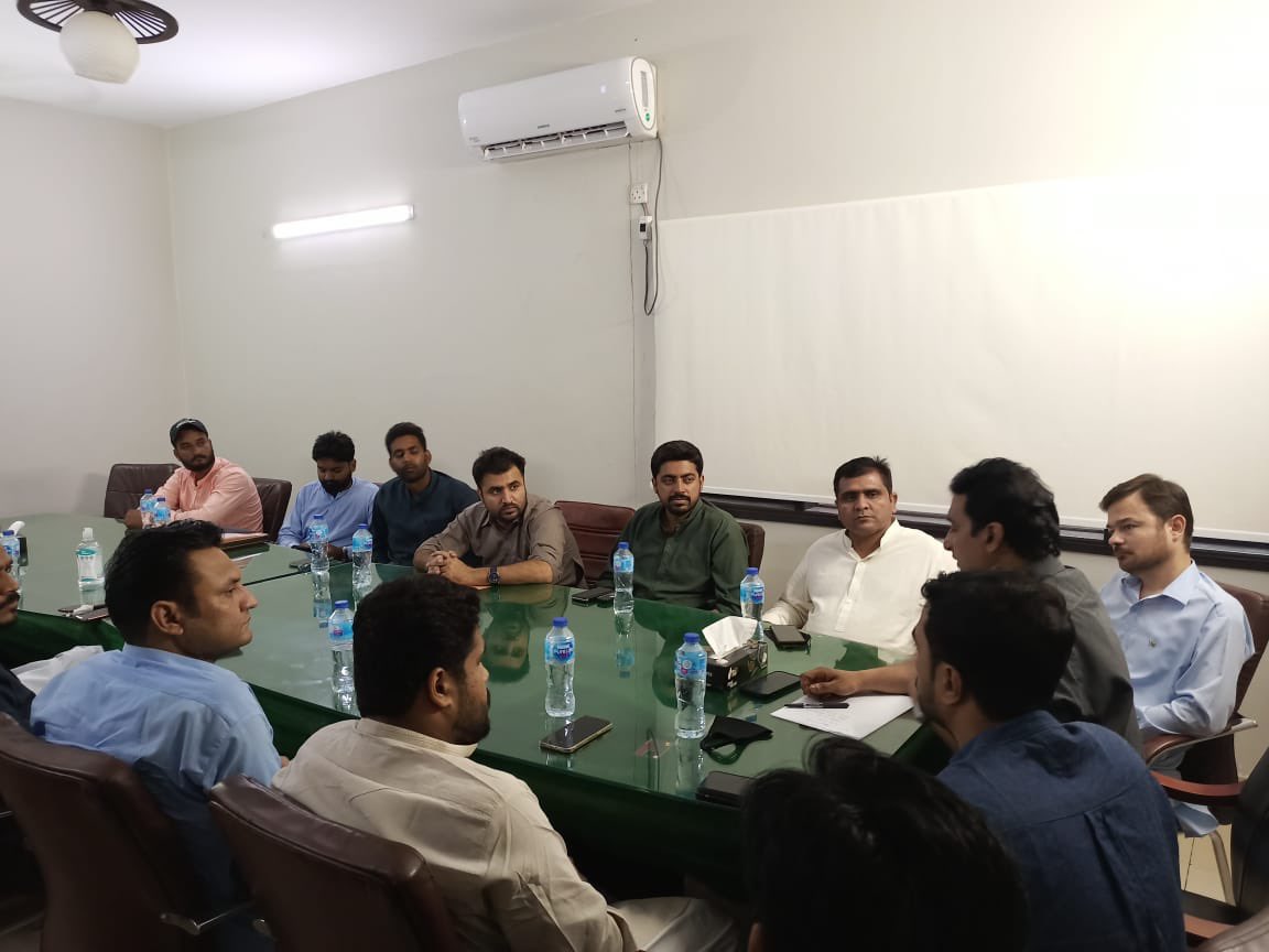 PyoKhi's tweet photo. Meeting of PYO Karachi Division executive presided by President PYO Karachi Division @RashidKhaskhele today , the agenda of meeting was “ upcoming elections of cantonment boards falling in karachi” 
The meeting was attended by Post Bearers of PYO Khi Districts https://t.co/k3DHDgGBeo