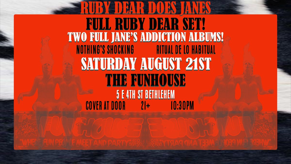 Thanks to all who came out to <a href="/Musikfest/">Musikfest</a> and caught our set! So stoked to see you all and meet some new friends! We're going to be at The Funhouse in Bethlehem this Saturday playing a full original set as well as TWO FULL Jane's Addiction albums! Let's get LOUD &amp; WEIRD!