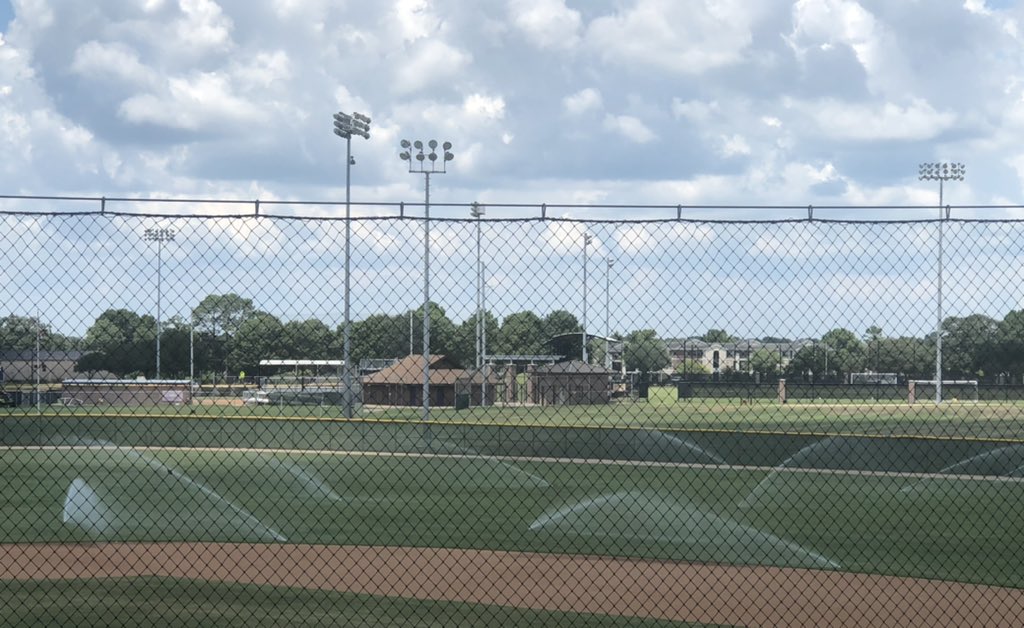 Watching @baseball_pvamu James Tankersley Field get watered down from “The Box” keeping it 💚@CoachARiggins @CoachBwhitePV #WhereChampionsAreBuilt🏆 💜💛📚🔥⚾️💨🔥