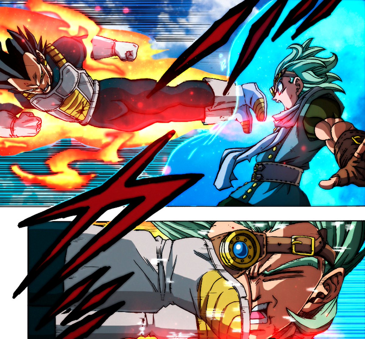 Vegeta Hakaishin vs Granola
#DragonBallSuper Manga 75, filtraciones a color.