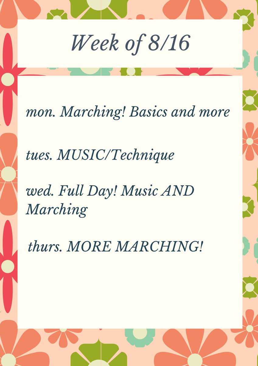 This week's schedule! Remember we're here until 4:45 Mon-Thurs