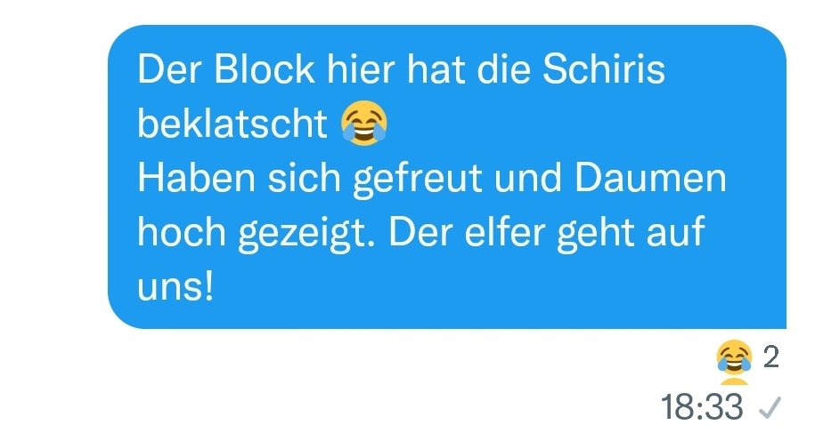 kivi_97's tweet photo. Hat funktioniert!😂😂
#immerblaugelb #HFCEBS https://t.co/Xd2qL7b99G