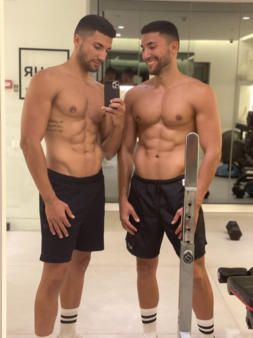 Even on our holidays we decided to have a great work out 💪 here in Greece 🇬🇷.   Check more of us on our<a href="/tag/twins"class="tags"><span>#twins</span></a>