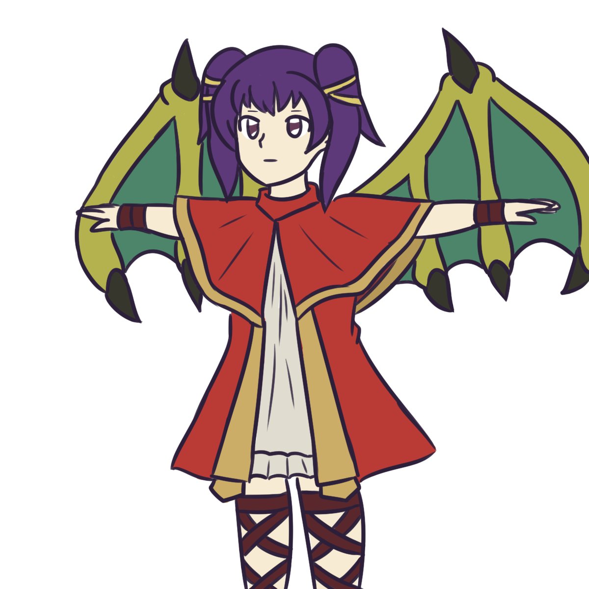 JDAlbum's tweet photo. T-posing Myrrh doodle #December #Day6 2018 #FireEmblem #SacredStones #Magvel #FE8 #Myrrh #tpose #jdarts #bean https://t.co/1RUdErjyvA