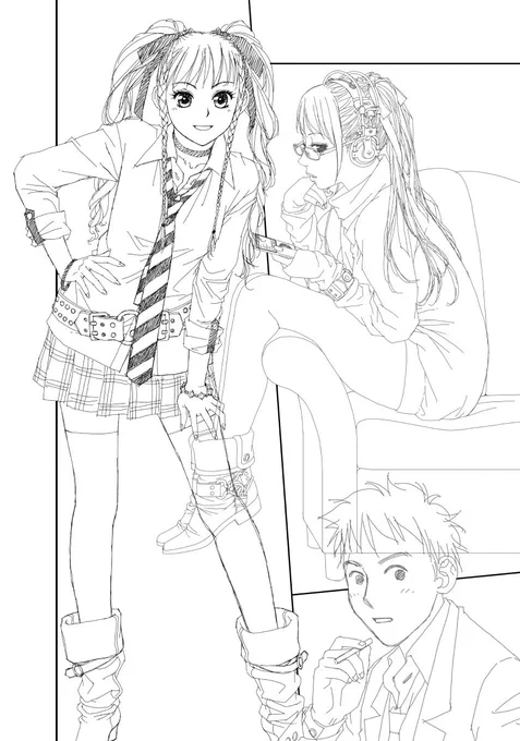 「My doll house」の下描き
台詞フキダシ擬音無し絵その、36

男の娘だけど本業モデルなのでそーゆーシーンも描いてみましたが、キャバ嬢のカッコよりこっちの方が楽…😅 