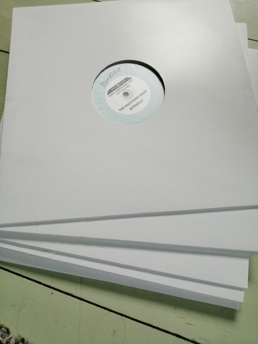 KnockingBand's tweet photo. Postman dropped off the test pressings this morning! #HalfOrphan #vinyl https://t.co/N2XBEN9jbg