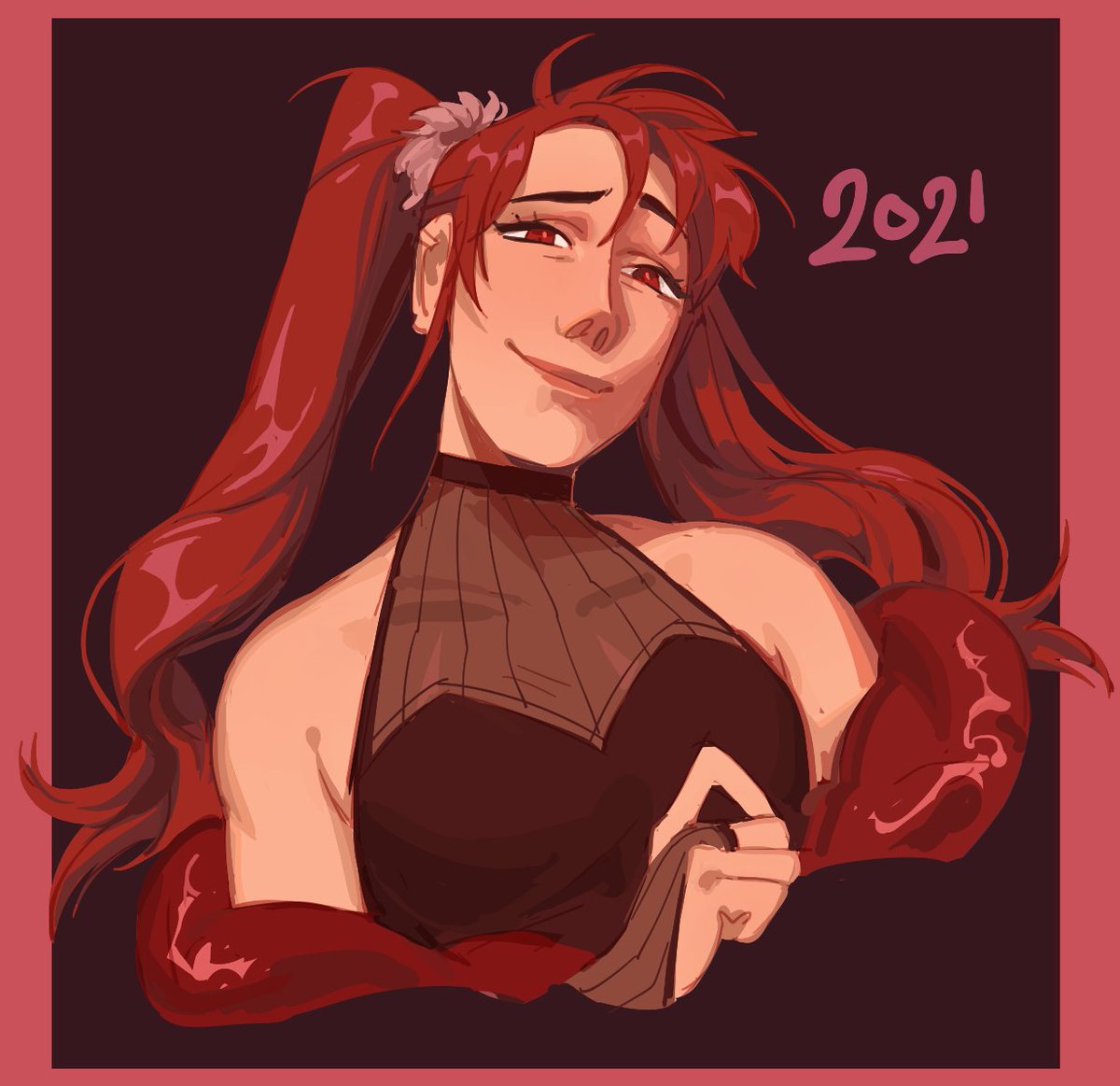 my four year improvement meme!
2009 - 2013 - 2017 - 2021

im still very fond of my 2017 one but i tried to aim for more what was in my head on the very first image rather than a moody painted piece :) 