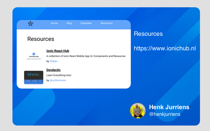 henkjurriens's tweet photo. Do you have an interesting resource about @Ionicframework? #ionic #webnative #angular #react #developer https://t.co/OfDG38boSP