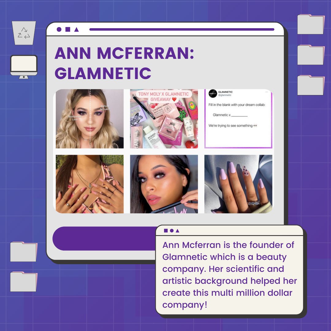 Connexa (@connexa_ai) on Twitter photo This week, Connexa is proud to be featuring female-founded D2C brands. Today’s post is dedicated to Ann Mcferran <a href="/akmcferran/">annmcferran.eth</a> who is the founder of a beauty company <a href="/glamnetic/">GLAMNETIC</a>.
To contact their support team:
* Chat support on website glamnetic.com
* support@glamnetic.com This week, Connexa is proud to be featuring female-founded D2C brands. Today’s post is dedicated to Ann Mcferran <a href="/akmcferran/">annmcferran.eth</a> who is the founder of a beauty company <a href="/glamnetic/">GLAMNETIC</a>.
To contact their support team:
* Chat support on website glamnetic.com
* support@glamnetic.com