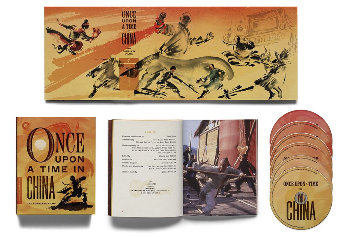 CityOnFireNews's tweet image. The one and only @Criterion announces November release for ‘Once Upon a Time in China: The Complete Films’ on Blu-ray. Take our money! cityonfire.com/criterion-anno…