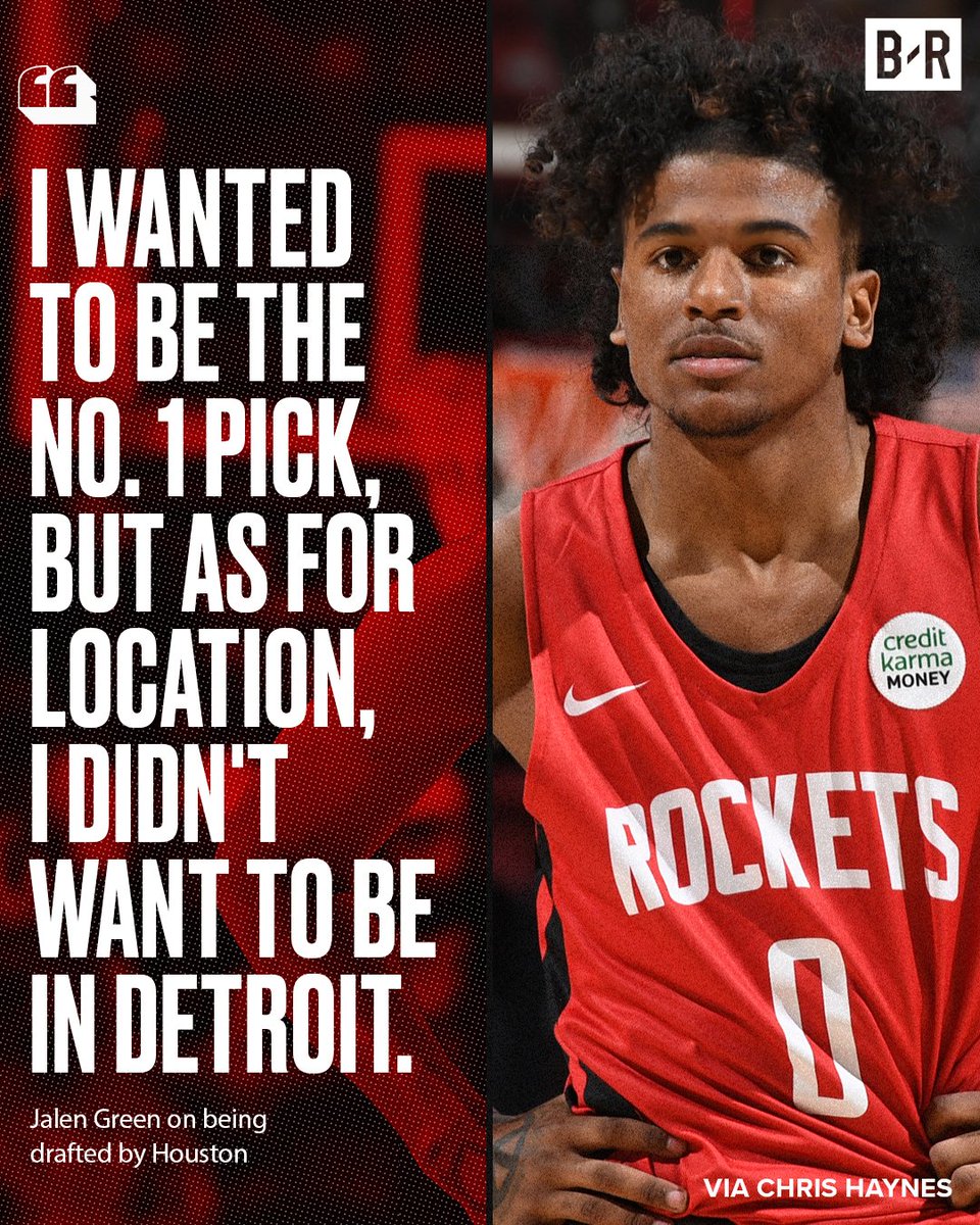 Jalen Green speaks out after being drafted by the Rockets 👀