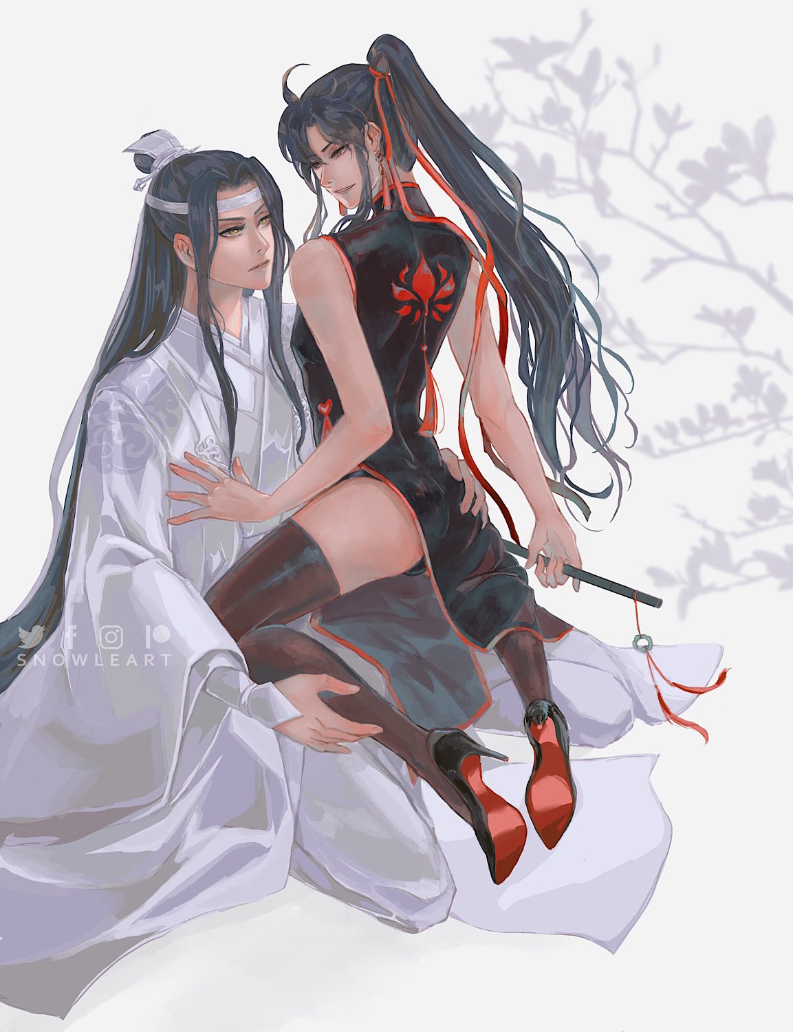 Snow Le Art sur X : “Lan er gege. Do you like my outfit?” —- Hi-res file +  video at: t.coKKBImfK9aD MDZS mdzsfanart MXTX MDZSS3 weiwuxian  LanZhan WangXian 魔道祖师 忘羡 t.coN26KgMVtdC 