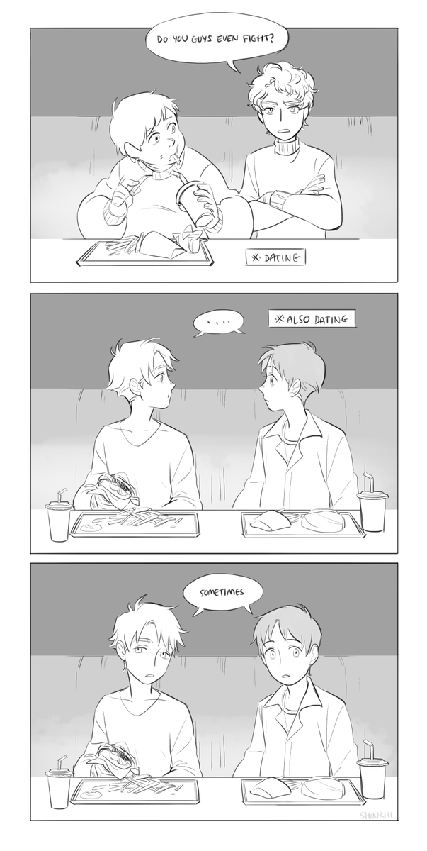 "are all your stenny/kyman comics placed in a restaurant?" yes

as I mentioned before I love kyle being a judgemental bitch towards stenny while being gross with cartman. last panel goes out to basu💕 