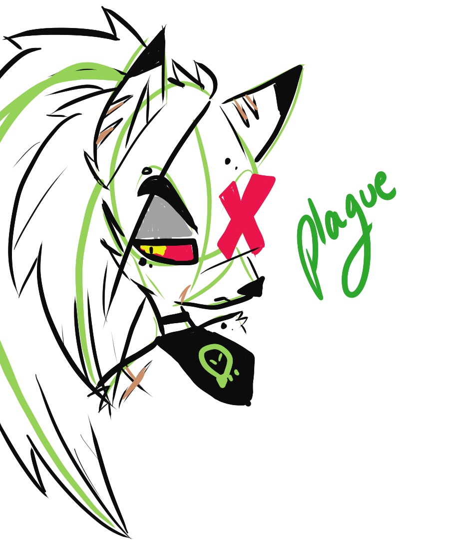 HiroLegato's tweet photo. Quick sketch of Plague! #HHOC #HazbinHotelOC #HazbinHotel https://t.co/YX0SFa02Pf
