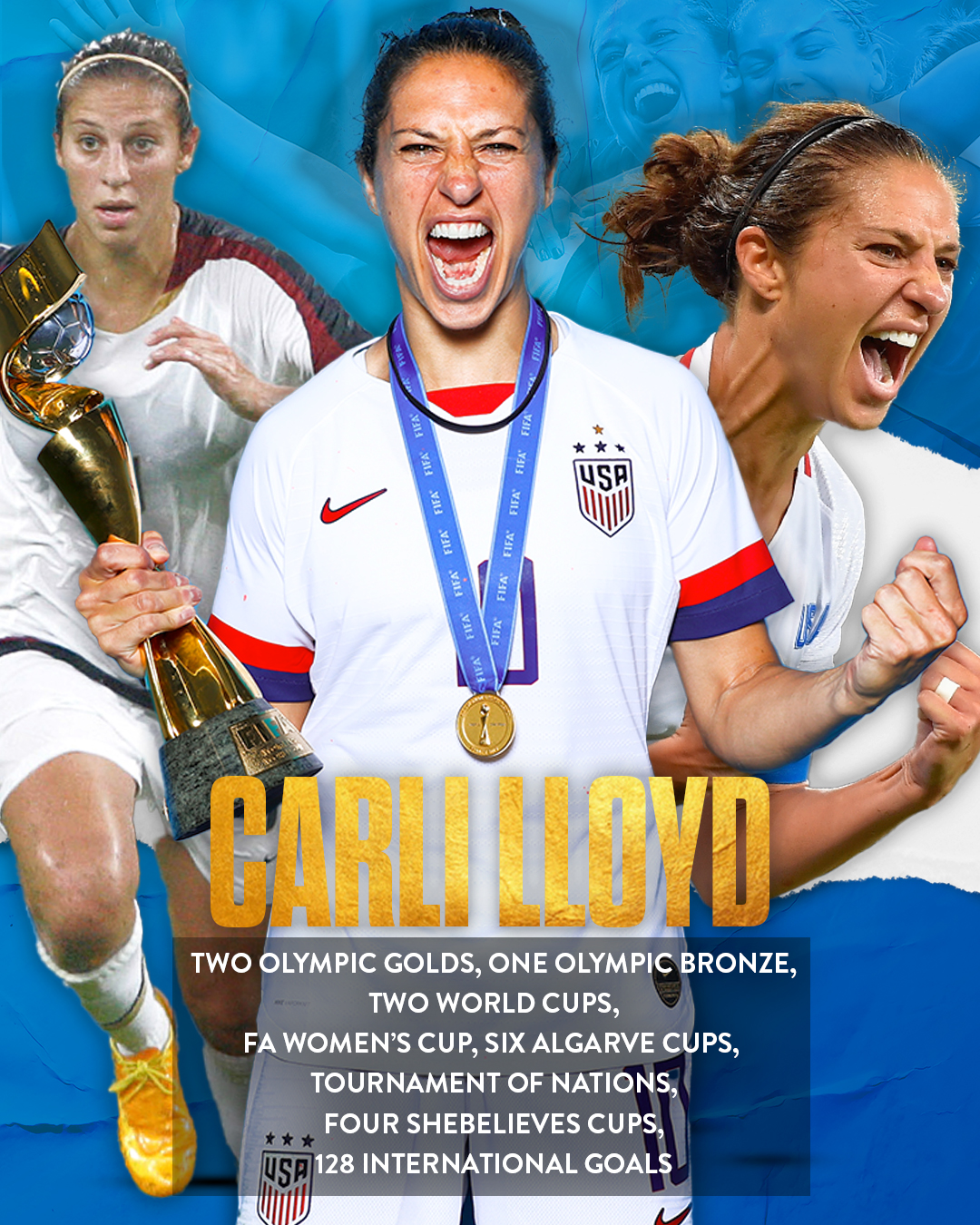 END OF A LEGENDARY CAREER: Carli Lloyd announces her retirement