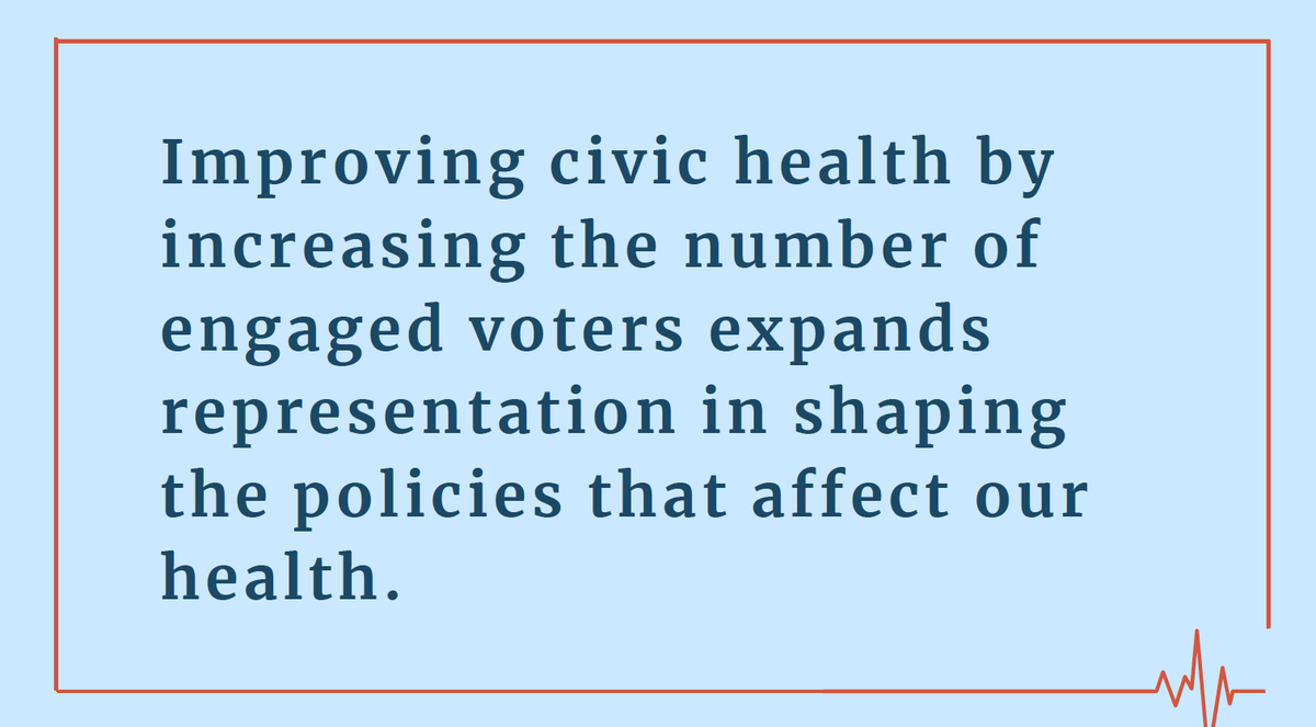 Expanding representation shapes the policies that affect our health. Join us this August as we celebrate the healthcare institutions and providers working to improve our collective civic health! #CivicHealthMonth