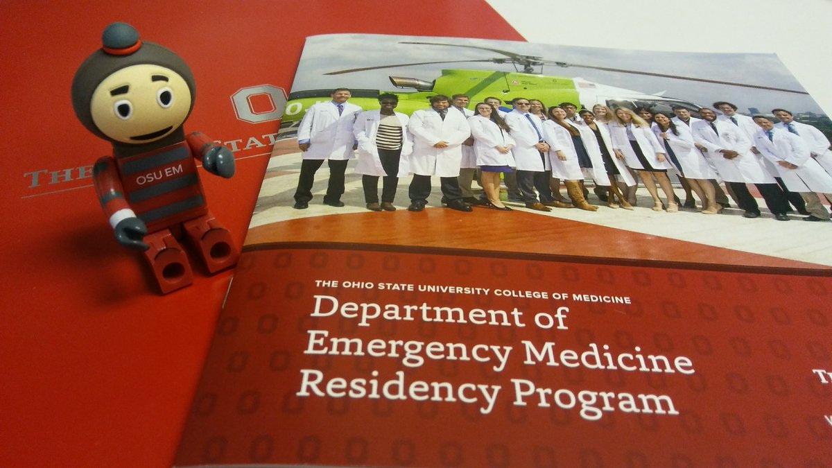 Attending the #EMRA Residency Fair today? Stop by our booth to chat w/ our chief residents and faculty. Here is today's schedule:

Dr. Kumar (Chief): 3-5p EST
Dr. King (APD): 330p-530p
Dr. Beaulieu (APD): 5-7p
Dr. Willoughby (Chief): 6-7p
Dr. Khandelwal (PD): 6-8p
#OSUEM #OSUEMIM