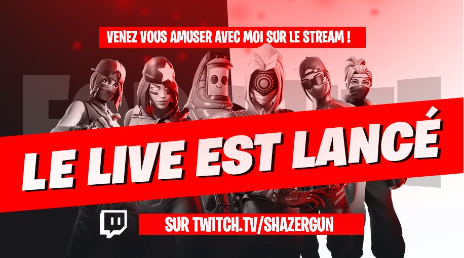 Shazer_off's tweet photo. ✅Live On , les p'tis potes !
🕹Tentative de top 1 sur #Fortnite
#Twitch #SOSstreaming #roadtoZevent
🔽
https://t.co/vuc9HgwuBB
🔼 https://t.co/aFPm7f5OIe
