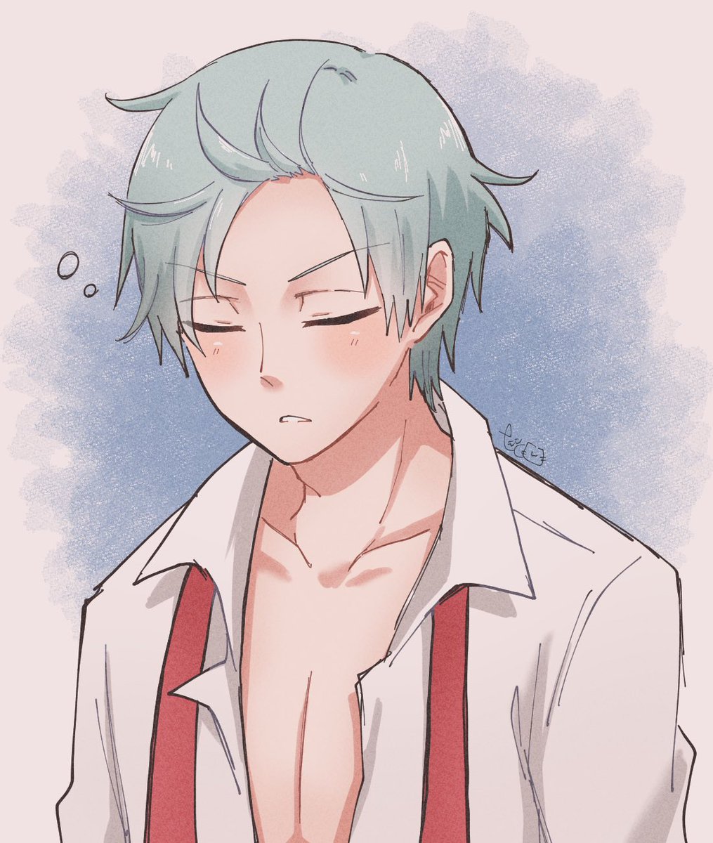 えこ على تويتر 弱ペダプラス 鳴 手 青 彼の家にお泊まりした日の朝 彼の寝癖が可愛かった 他の彼も見たくなったので追加しました