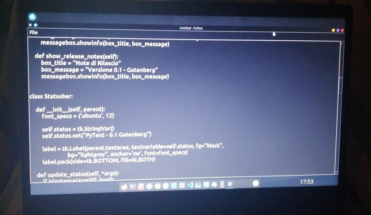 Mr_aleEeEeE's tweet image. One of the nicest things about programming for me is programming with an editor developed by you! Soon the .exe of the editor developed by myself #codingpython #pythoncode