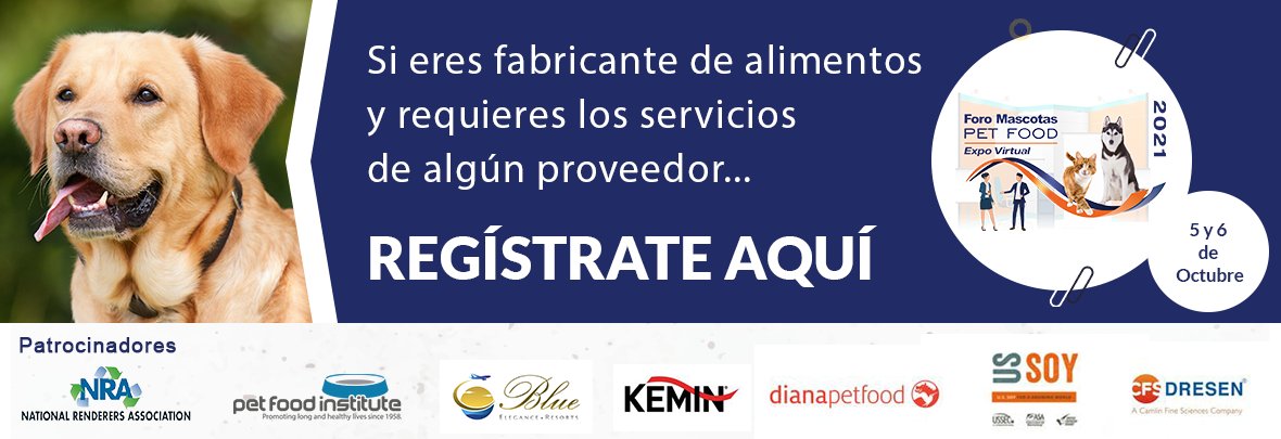 FOROMASCOTASMX's tweet image. ¿Deseas contactar con proveedores de ingredientes, maquinaria y equipo, harinas, granos y servicios?

Regístrate aquí y conecta con la industria de alimento para mascotas: bit.ly/3cRRWxC