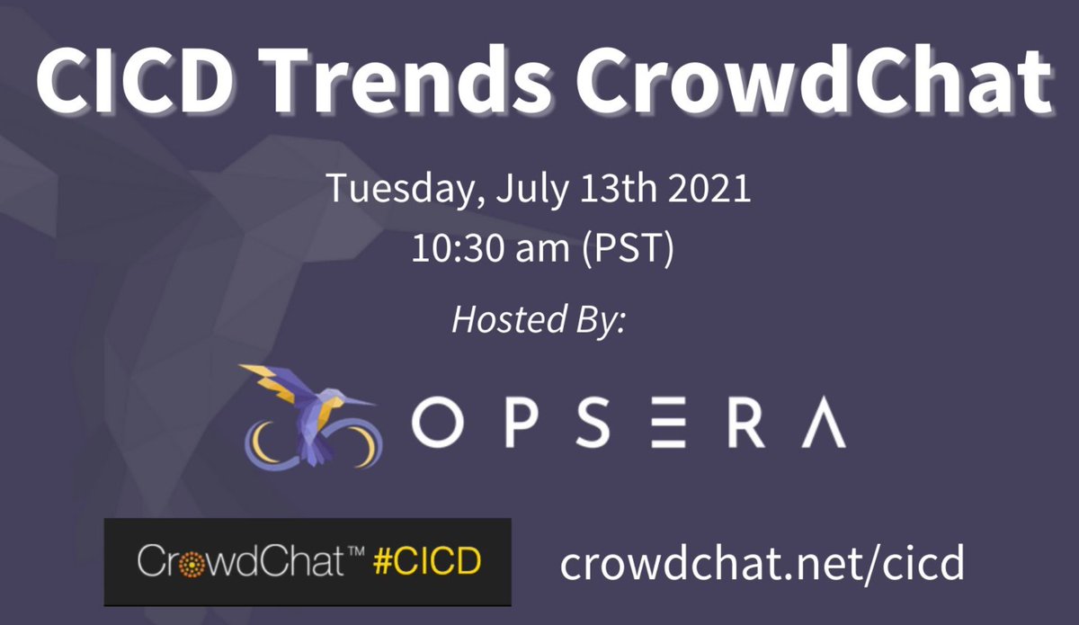 opseraio's tweet image. Want to learn more about #SalesforceDevOps in a relaxed, community-driven environment?
Join industry leaders from @opseraio and more for a discussion around all things SFDC and DevOps!
Learn more: crowdchat.net/salesforcedevo…