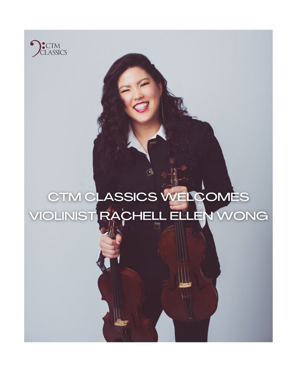 Announcing the addition of int’l prize-winning violinist <a href="/rachellviolin/">Rachell Ellen Wong</a> to our artist roster. Recipient of a 2020 Avery Fisher Career Grant, Rachell is a rising star on both the historical performance and modern violin stages. We will also represent her ensemble, Twelfth Night.