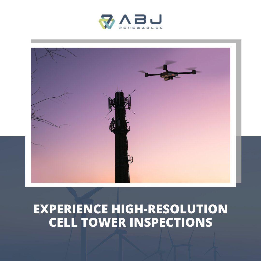 🥇 At ABJ Renewables, we provide higher-resolution visual inspections compared to ground-based inspections for cell towers of all types. The best part? Cell towers stay functional during the inspection, so you wont worry about losing hours of connectivity.

Reach out to us if ...