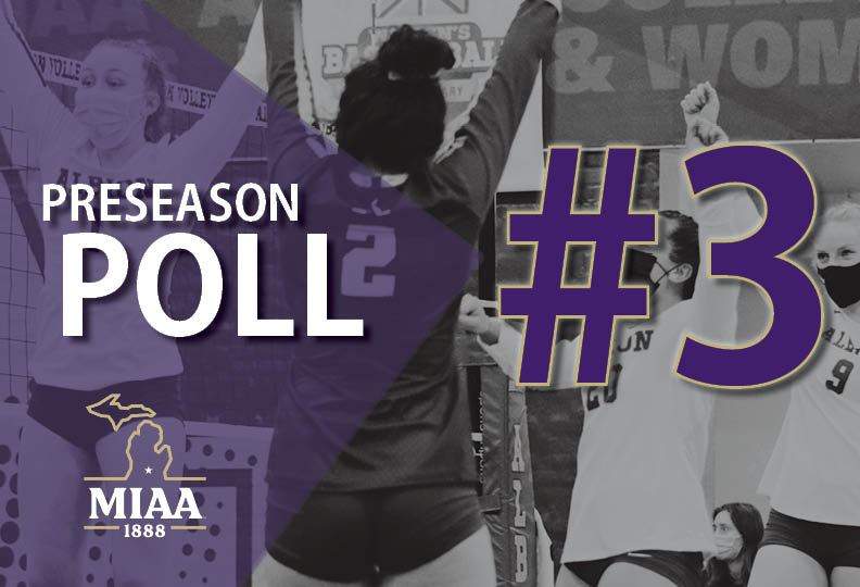 After a great season in the spring, <a href="/AlbionVball/">Albion Volleyball</a> was picked to finish third in the MIAA Preseason Poll.