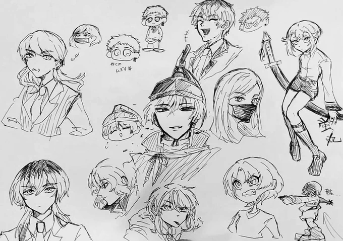 ボールペン一発描き落書き! 