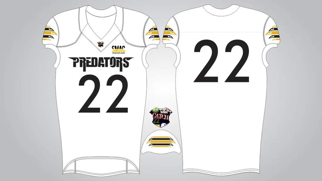 MAJOR ANNOUNCEMENT! We are proud to announce that we have partnered with CATCH22EG Apparel for our 2021 football uniforms. You can see them on the field for the first time on Sun, Aug 29 at 1 pm at our home field which will be announced later this week. #punchtheclock