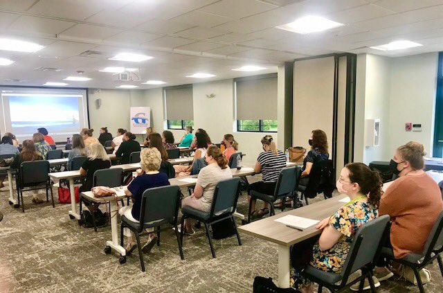 CarlenaSheeran's tweet photo. CPR/AED/First Aid training for #HCSPreschool staff by Cumberland Family Medical Health today! 👩🏽⚕️🧑🏼⚕️✔️ Preschool staff are rock stars!!!!! 💙 #CPRTrained https://t.co/vjXkZ30qSx