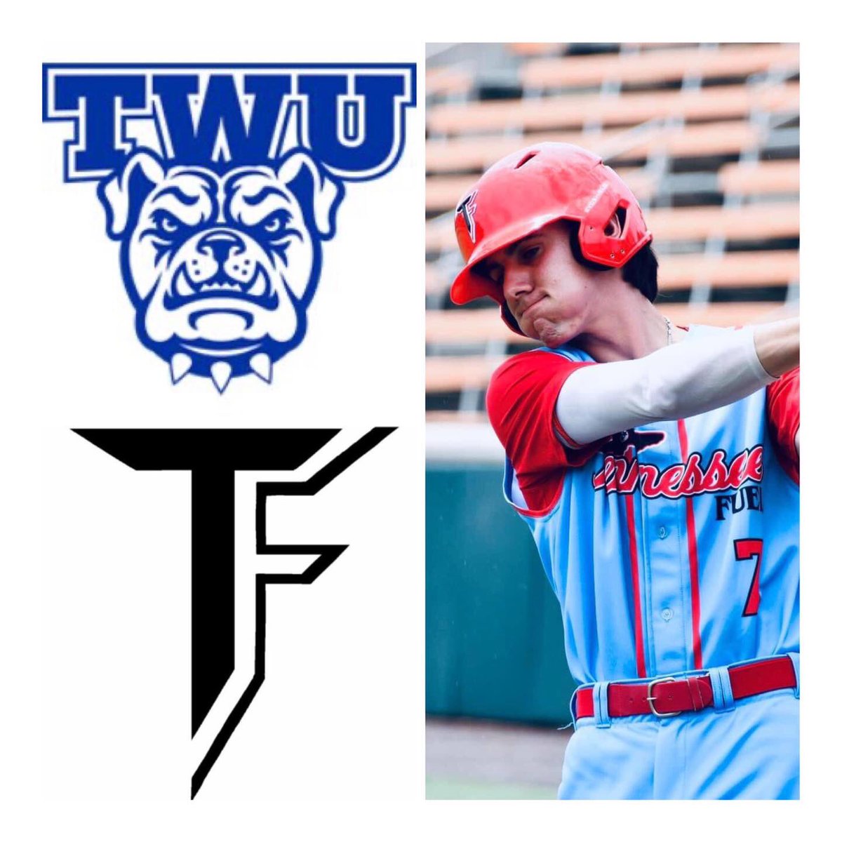 Tennessee FUEL (@tnfuelbaseball) on Twitter photo Congratulations to this young man <a href="/Caleb/">Caleb Troop</a> West on accepting his collegiate offer to further his academic and baseball career at TWU. Keep grinding and working hard kiddo, only you control your future that’s ahead of you!
#theFUELway#FUELfamily Congratulations to this young man <a href="/Caleb/">Caleb Troop</a> West on accepting his collegiate offer to further his academic and baseball career at TWU. Keep grinding and working hard kiddo, only you control your future that’s ahead of you!
#theFUELway#FUELfamily
