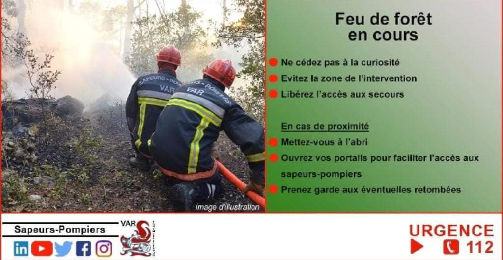 Depuis 17h43, #feu #foret , commune de  #gonfaron, quartier  Bel Amant , merci de faciliter l accès des secours
<a href="/Prefet83/">Préfet du Var</a> 
<a href="/VilleDeGonfaron/">Ville De Gonfaron</a>