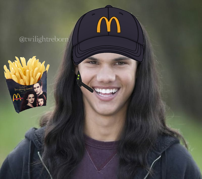 where the hell have you been loca? welcome to mcdonalds would you like to try the twilight meal