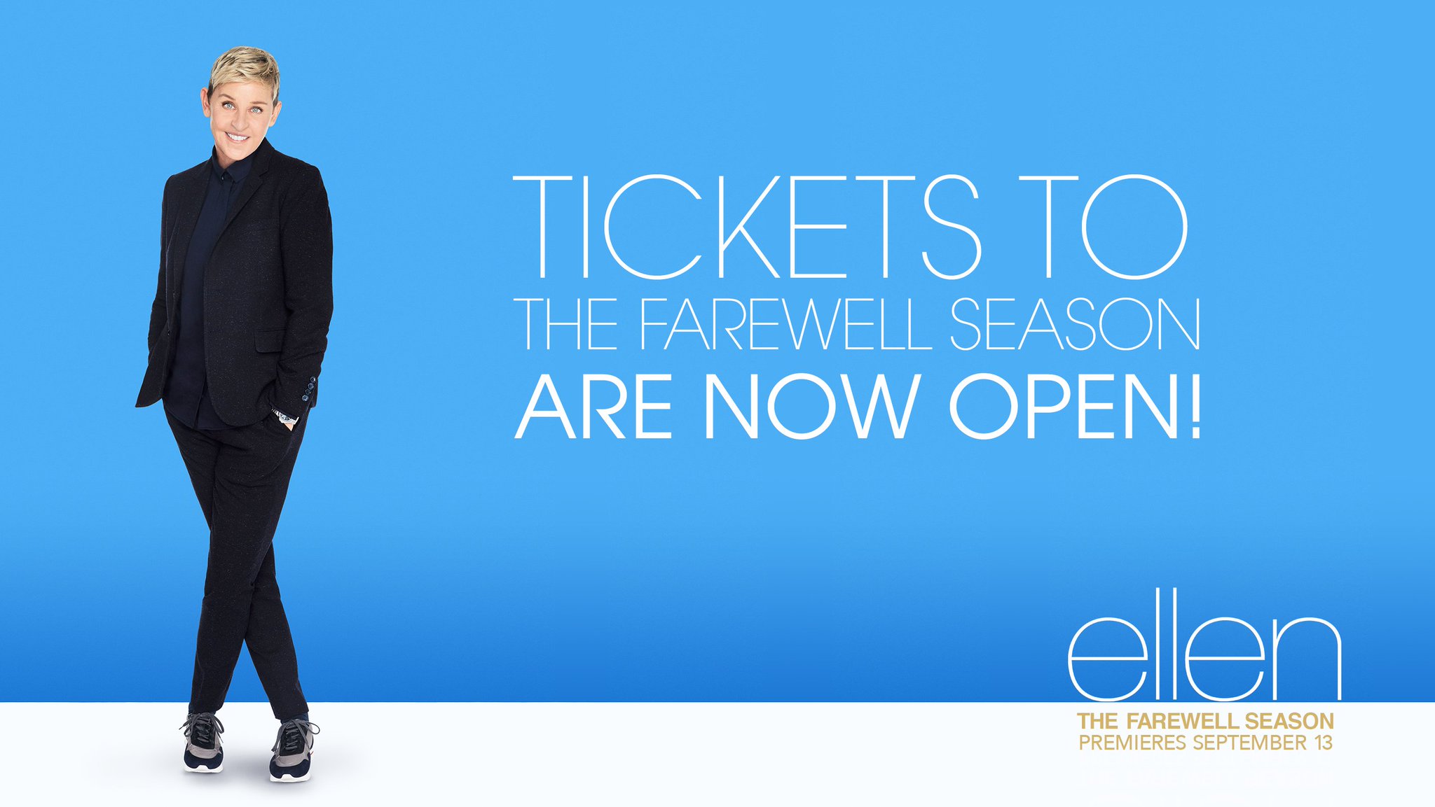 Ellen DeGeneres on Twitter "Tickets for my final season are live! https//t.co/f6qK2Rndz9 https