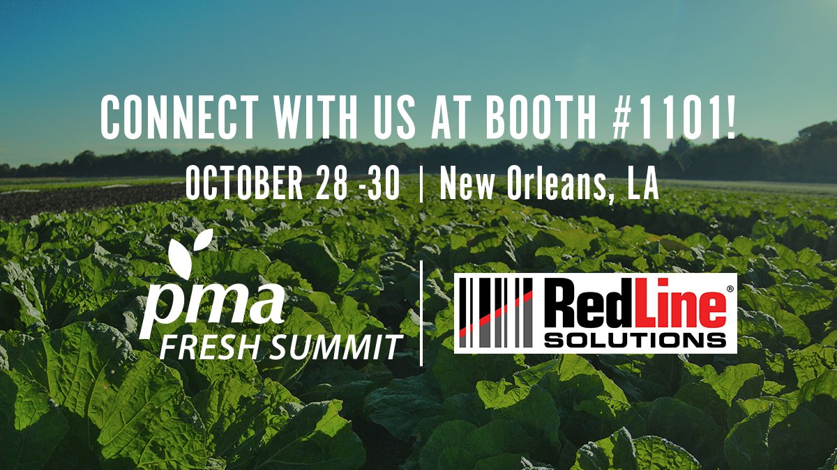RedLineProduce's tweet image. RedLine Solutions is excited to attend the upcoming PMA Fresh Summit expo, October 28-30 in New Orleans, LA. Be sure to stop by booth #1101! Register today: pma.com/events/freshsu… #FreshSummit #PMA2021