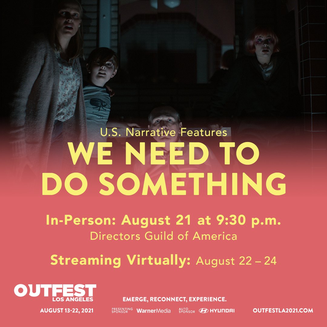 WE NEED TO DO SOMETHING is an official selection of the 2021 @Outfest Los Angeles LGBTQ Film Festival.

We have three pairs of tickets to giveaway for its in-person LA screening Saturday, Aug 21.

For a chance to win, retweet and reply to this tweet with #OutfestLA2021