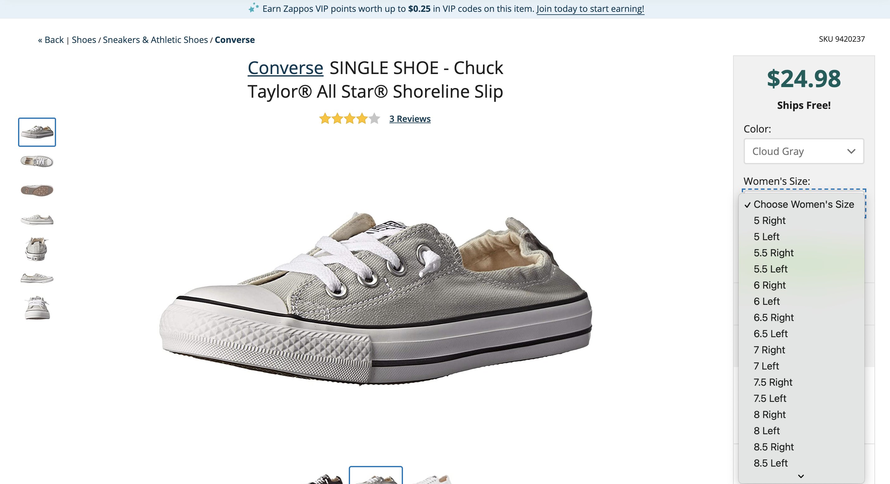 Zappos converse shoreline sale