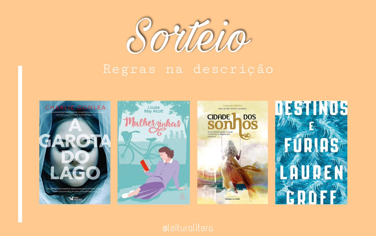 Leituraliteral's tweet image. ⚠️ SORTEIO ⚠️

Prêmio: 1 livro da imagem 

Regras:
- Me seguir 
- Ativar as notificações
- Dar RT e FAV nesse tweet

Sorteio dia 22/08