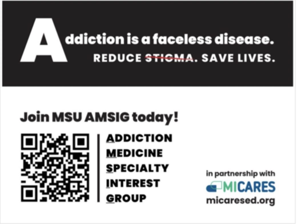 @MiCaresEd is excited to partner with the amazing medical students of @MSUMD AMSIG. Check out the QR code below and follow for more information! @cara_poland @DrDrAlan @MSUMDAdmissions @MSU_Osteopathic #MSU