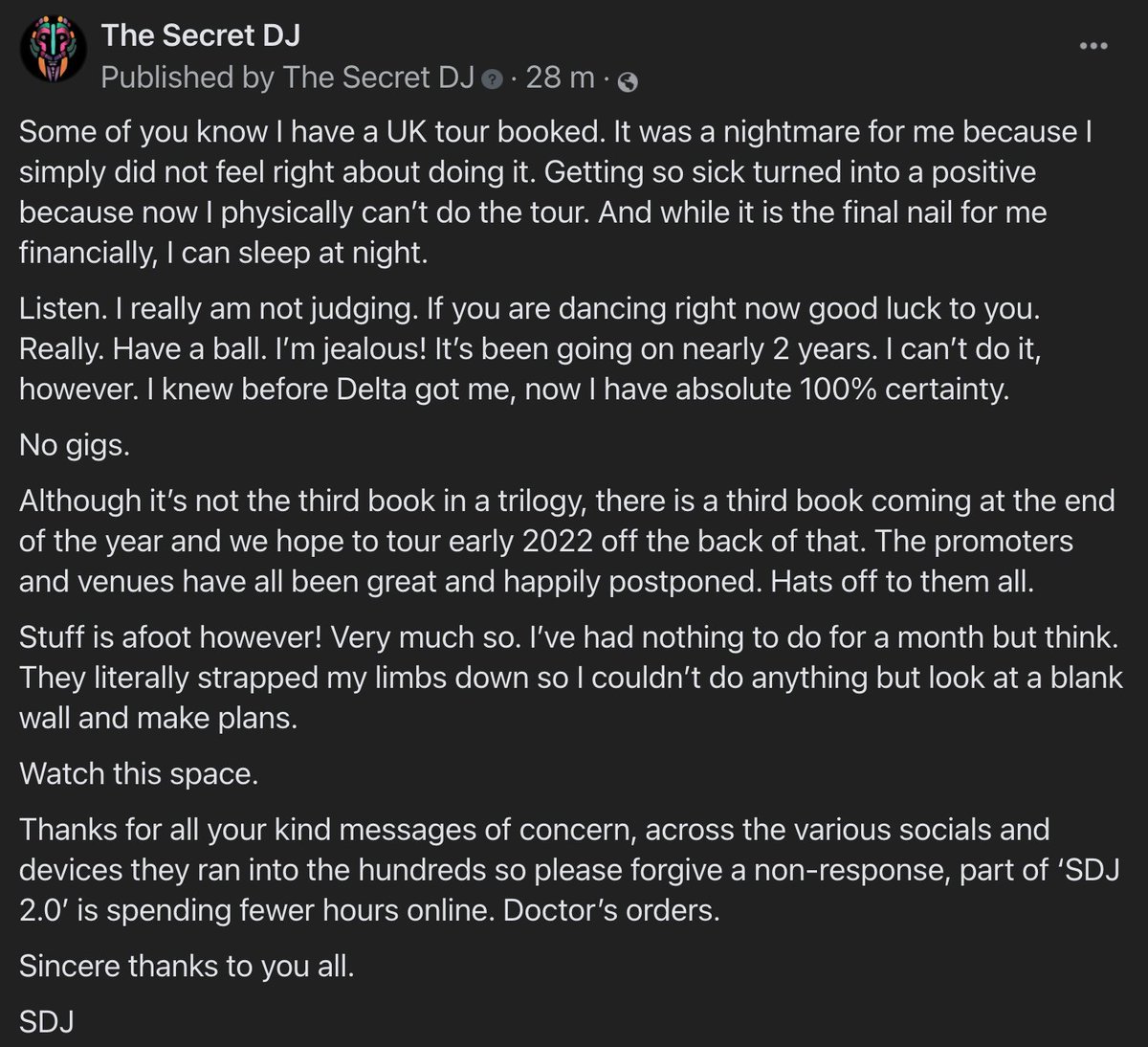 SecretDJBook's tweet image. UK Tour news...
