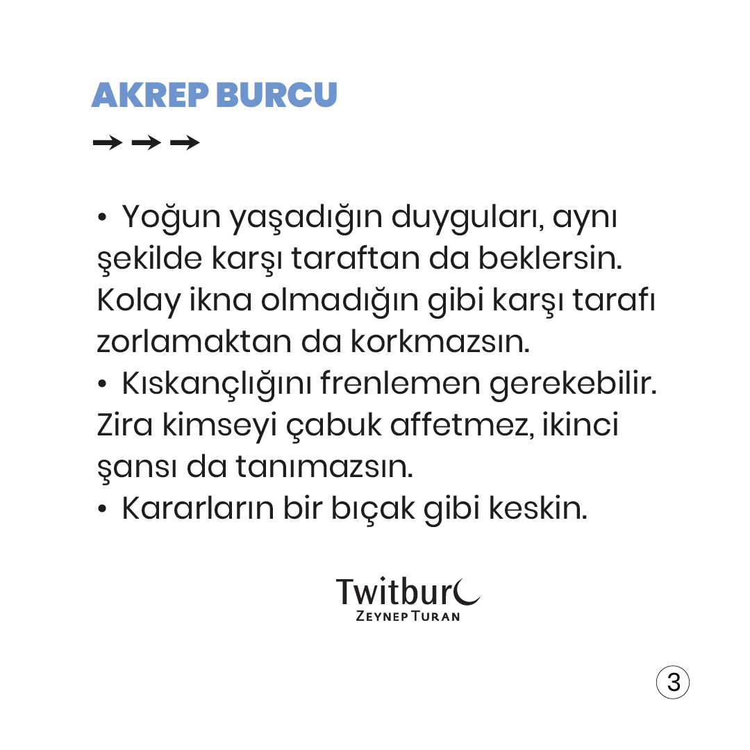 twitburc's tweet photo. Akrep Burcu,
Burcunu yakından tanımaya ne dersin?
👇 👇 👇
Yönetici gezegenin Mars… https://t.co/CkuZIjaHrm