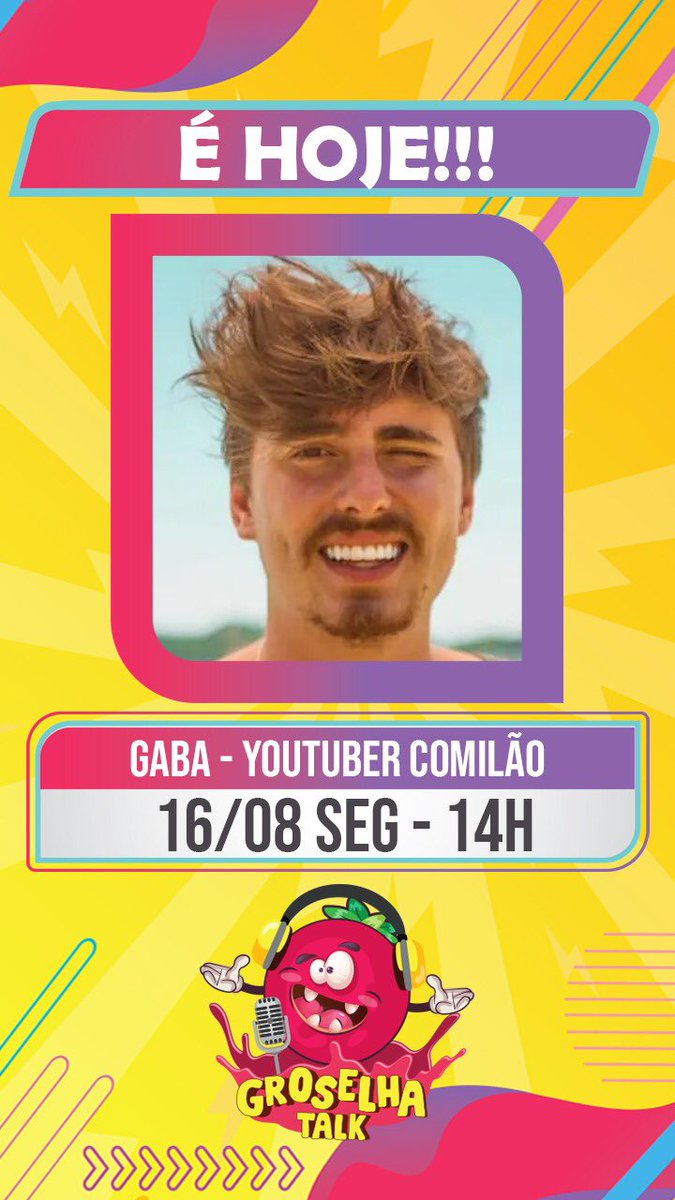 ESTAMOS AO VIVO AGORA COM O <a href="/GabrielBruno/">Gaba</a> !

youtu.be/013Xfq5uvZQ